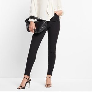 EXPRESS BLACK SKINNY HI RISE STRETCH DRESS PANTS SIZE 6S PETITE
